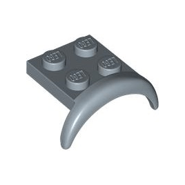 Sand Blue Vehicle, Mudguard 3 x 3 x 1 with Arch Round