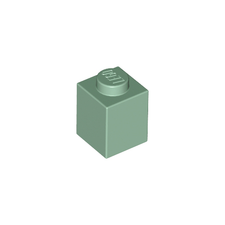 Sand Green Brick 1 x 1