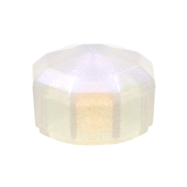 Satin Trans-Clear Rock 1 x 1 Jewel Octagonal