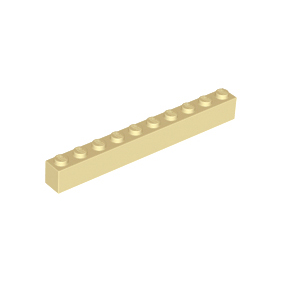 Tan Brick 1 x 10