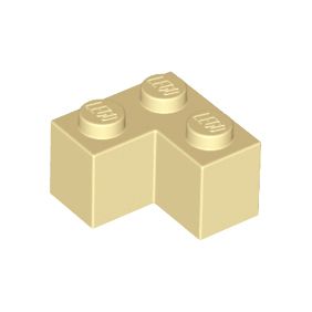 Tan Brick 2 x 2 Corner