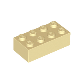 Tan Brick 2 x 4