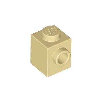 Tan Brick, Modified 1 x 1 with Stud on Side