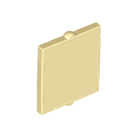Tan Glass for Window 1 x 2 x 2 Flat Front