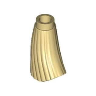 Tan Minifigure, Utensil Broom Bristles with Stud Holder