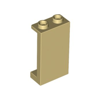 Tan Panel 1 x 2 x 3 with Side Supports - Hollow Studs