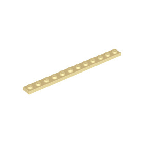 Tan Plate 1 x 12
