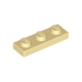 Tan Plate 1 x 3
