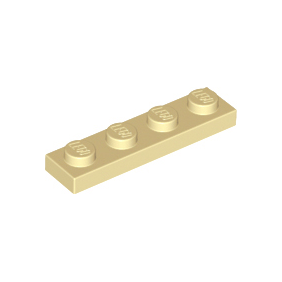 Tan Plate 1 x 4