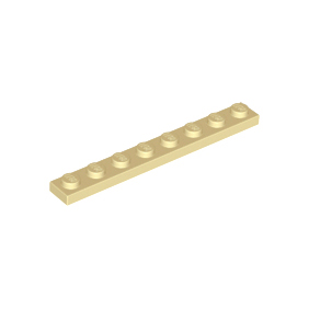 Tan Plate 1 x 8