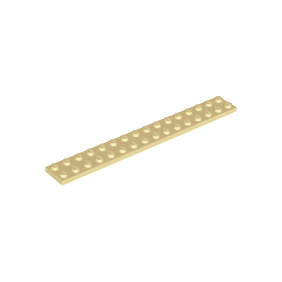 Tan Plate 2 x 16