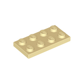 Tan Plate 2 x 4