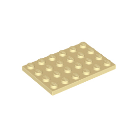 Tan Plate 4 x 6