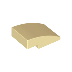 Tan Slope, Curved 3 x 2