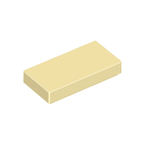 Tan Tile 1 x 2