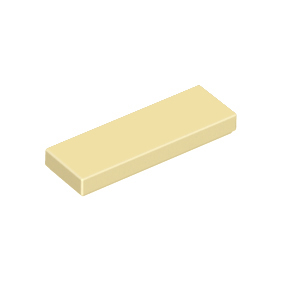 Tan Tile 1 x 3