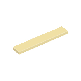 Tan Tile 1 x 6