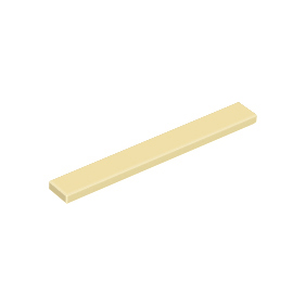 Tan Tile 1 x 8