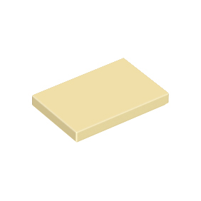 Tan Tile 2 x 3