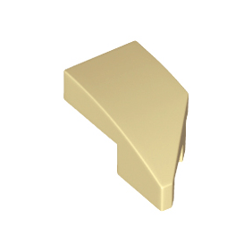 Tan Wedge 2 x 1 x 2/3 Left