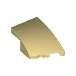 Tan Wedge 3 x 2 Right No Studs