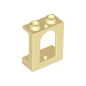 Tan Window 1 x 2 x 2 Castle