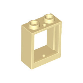 Tan Window 1 x 2 x 2 Flat Front