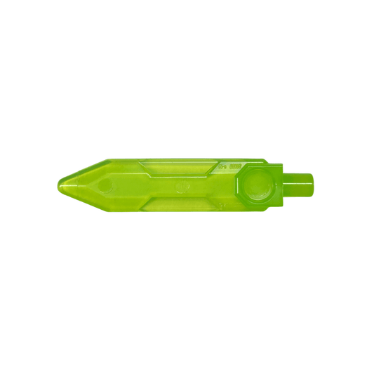 Trans-Bright Green Minifigure, Weapon Sword, Blade with Bar End