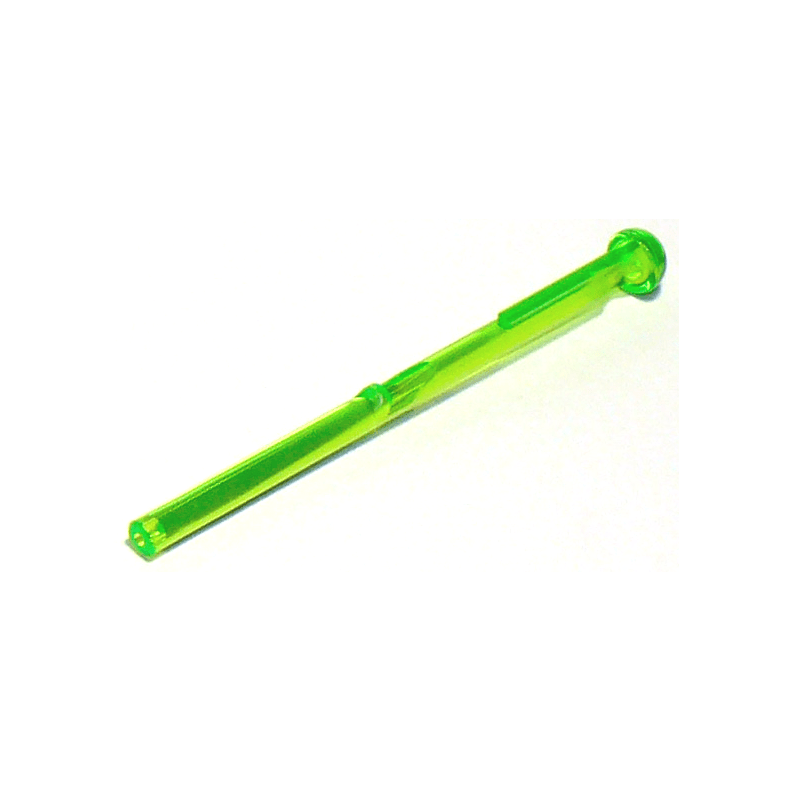 Trans-Bright Green Projectile Arrow, Bar 8L with Round End Spring Shooter Dart