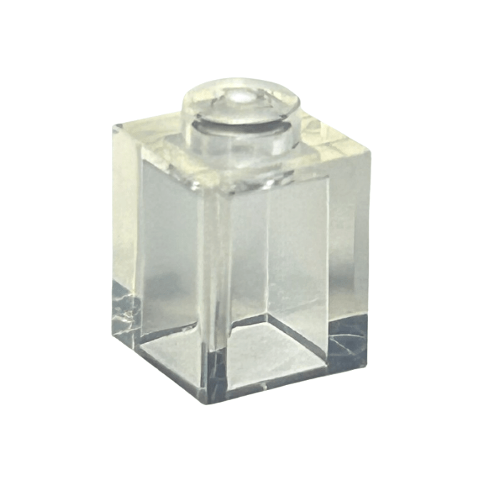 Trans-Clear Brick 1 x 1