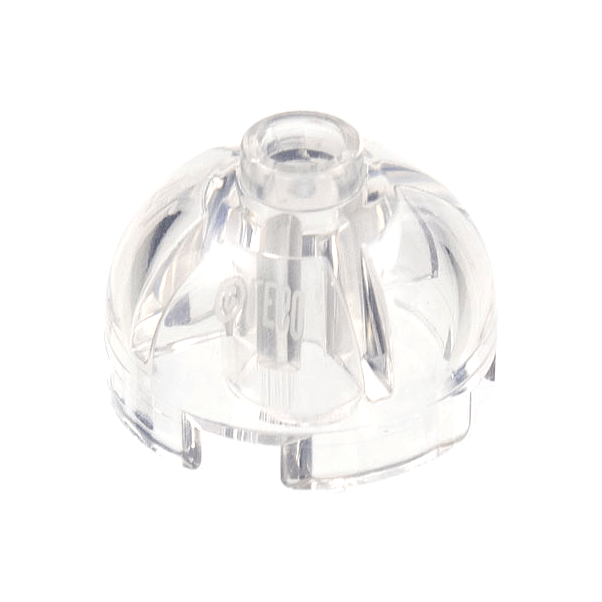 Trans-Clear Brick, Round 2 x 2 Dome Top