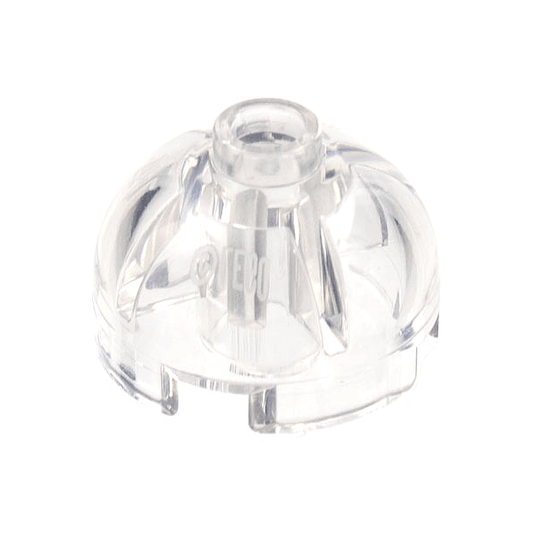 Trans-Clear Brick, Round 2 x 2 Dome Top