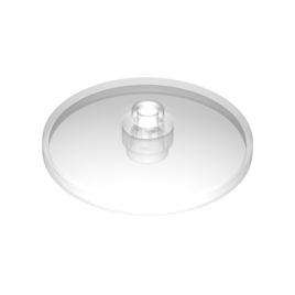Trans-Clear Dish 4 x 4 Inverted Radar with Open Stud