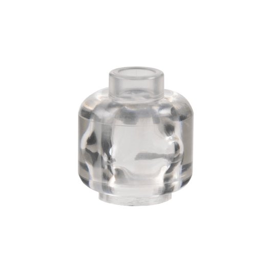 Trans-Clear Minifigure, Head Plain