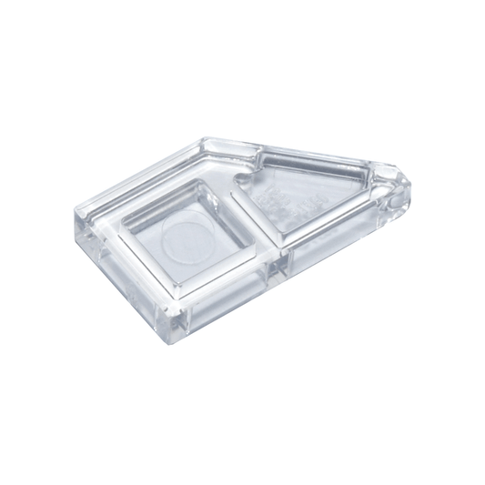 Trans-Clear Tile, Modified 1 x 2 Wedge Left