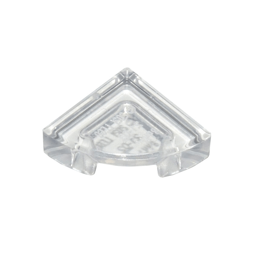 Trans-Clear Tile, Round 1 x 1 Quarter