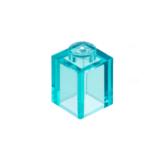 Trans-Light Blue Brick 1 x 1