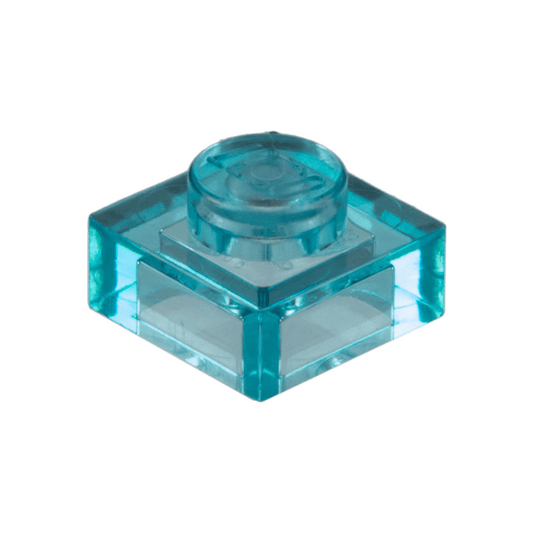 Trans-Light Blue Plate 1 x 1