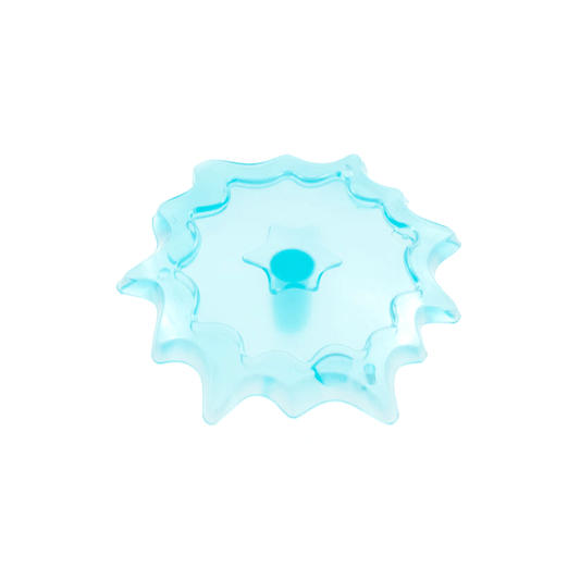 Trans-Light Blue Power Burst, Shield Large with Bar End