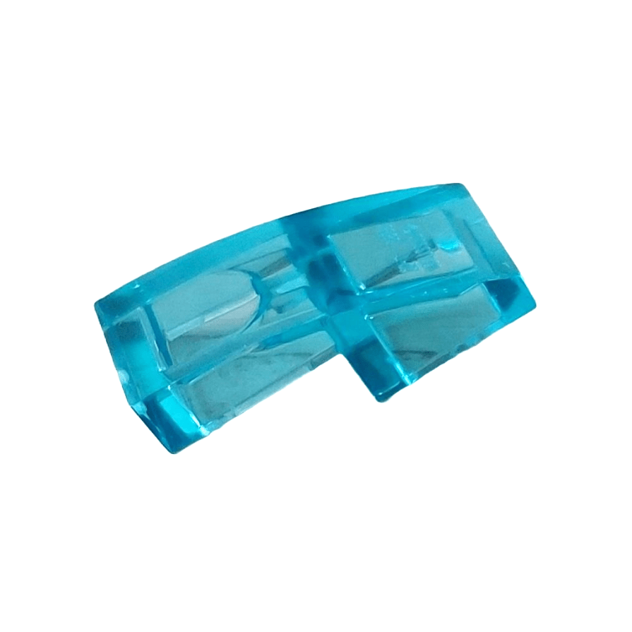Trans-Light Blue Slope, Curved 2 x 1 x 2/3