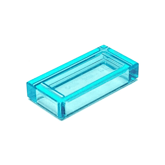 Trans-Light Blue Tile 1 x 2