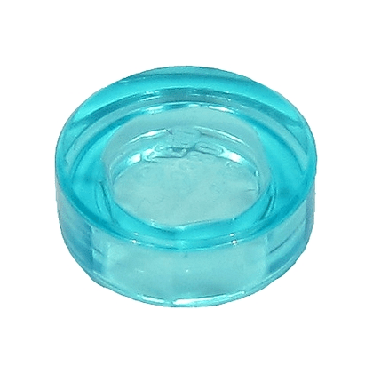 Trans-Light Blue Tile, Round 1 x 1