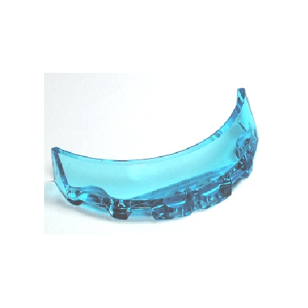 Trans-Light Blue Windscreen 3 x 6 x 1 Curved