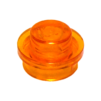 Trans-Orange Plate, Round 1 x 1