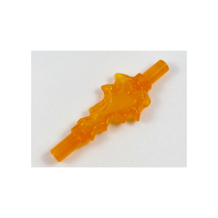 Trans-Orange Power Burst, Bolt Small with Bar Ends