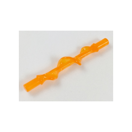 Trans-Orange Power Burst, Bolt Spiral with Bar Ends