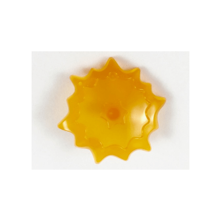 Trans-Orange Power Burst, Shield Large with Bar End