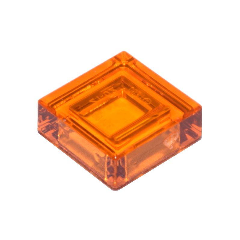 Trans-Orange Tile 1 x 1
