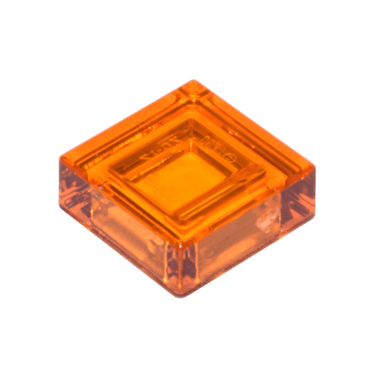 Trans-Orange Tile 1 x 1
