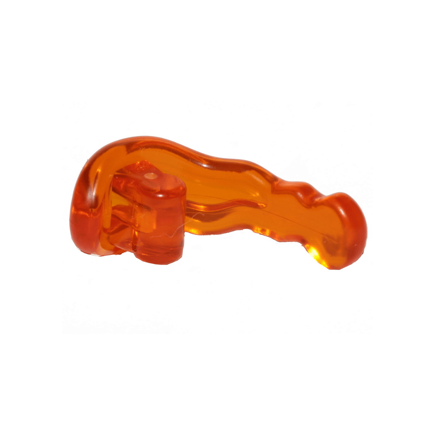 Trans-Orange Wave Rounded Energy with Bar Handle Power Blast